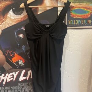 🖤 y2k ruched black tank top/cami 🖤